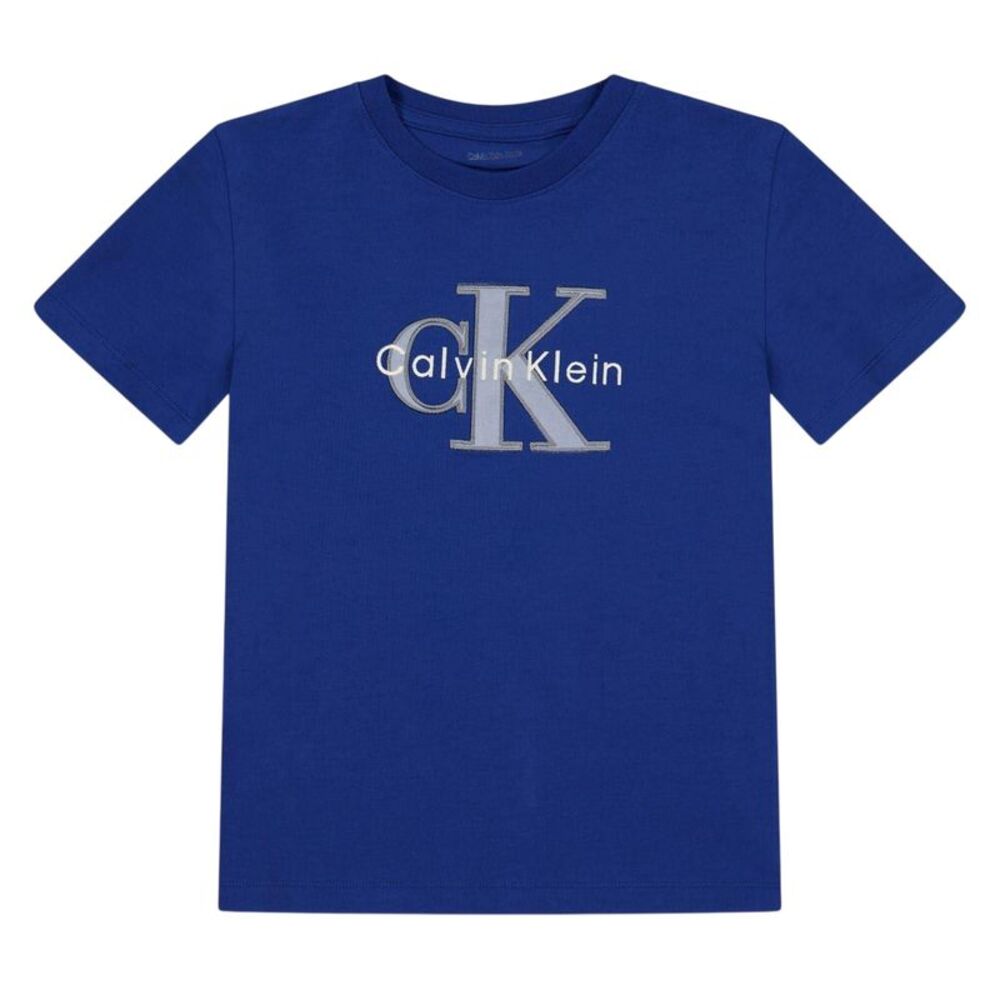 Calvin Klein Childrens/Kids Logo Cotton T-Shirt / Admiral Blue
